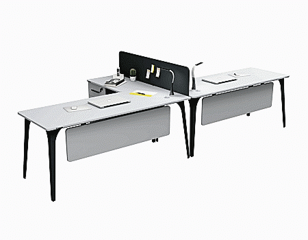 COMPACT ETEJERLİ İKİLİ WORKSTATION