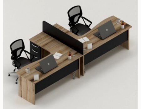 PLUS L İKİLİ ÇALIŞMA MASASI