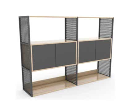 FLAT METAL AKSAMLI DOLAP 160x120