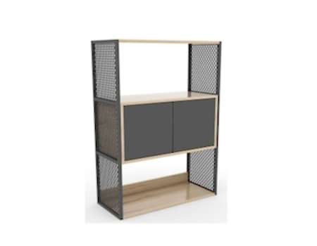 FLAT METAL AKSAMLI DOLAP 80X120